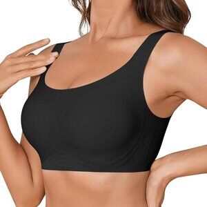 Wire Free Full Coverage Supportive Soft Cup Bra  Sz L NEW